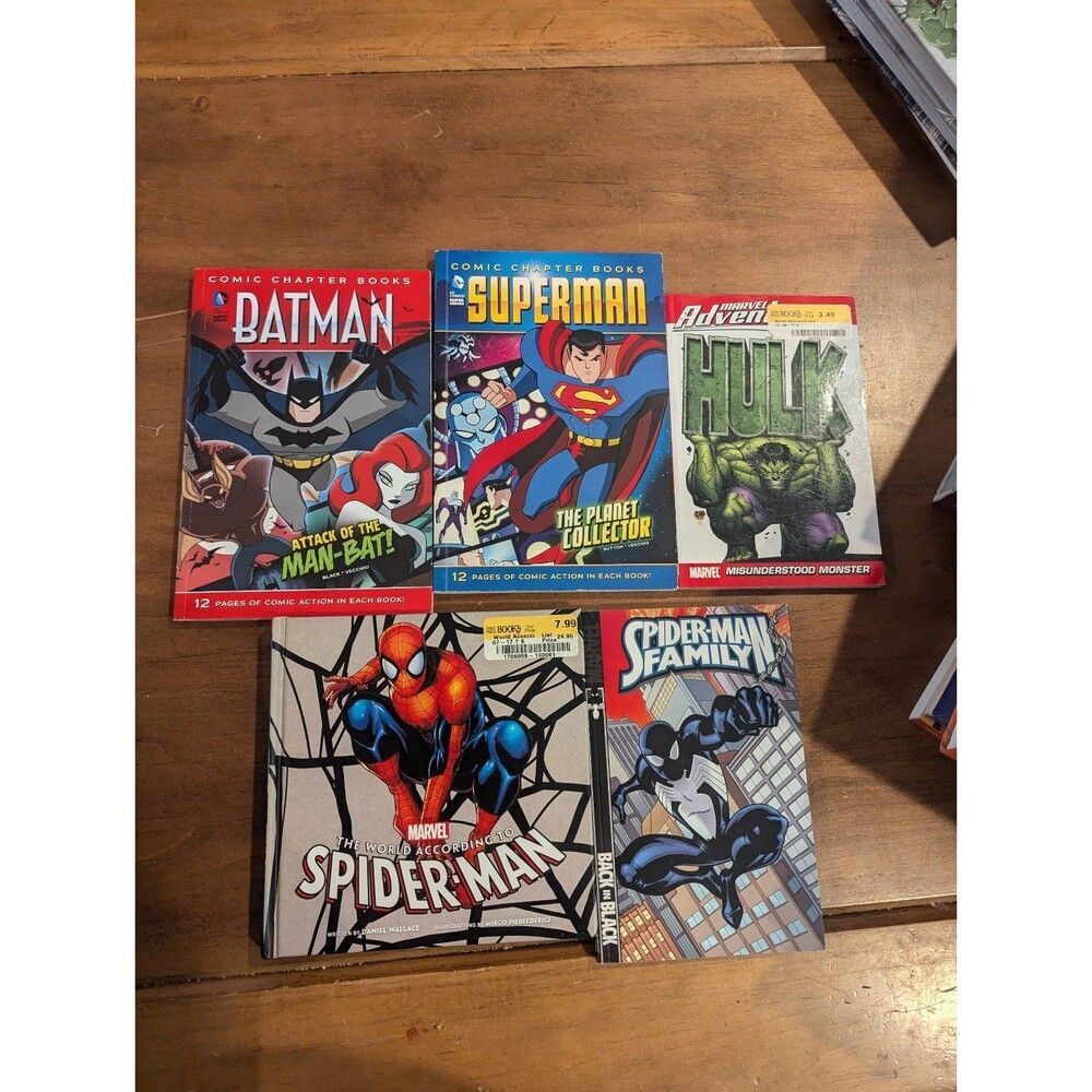 Lot of Marvel and Superhero books Batman Spiderman Hulk